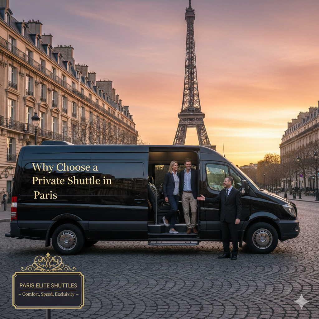 Illustration for Paris Shuttle Service blog: why choose a private shuttle in Paris
